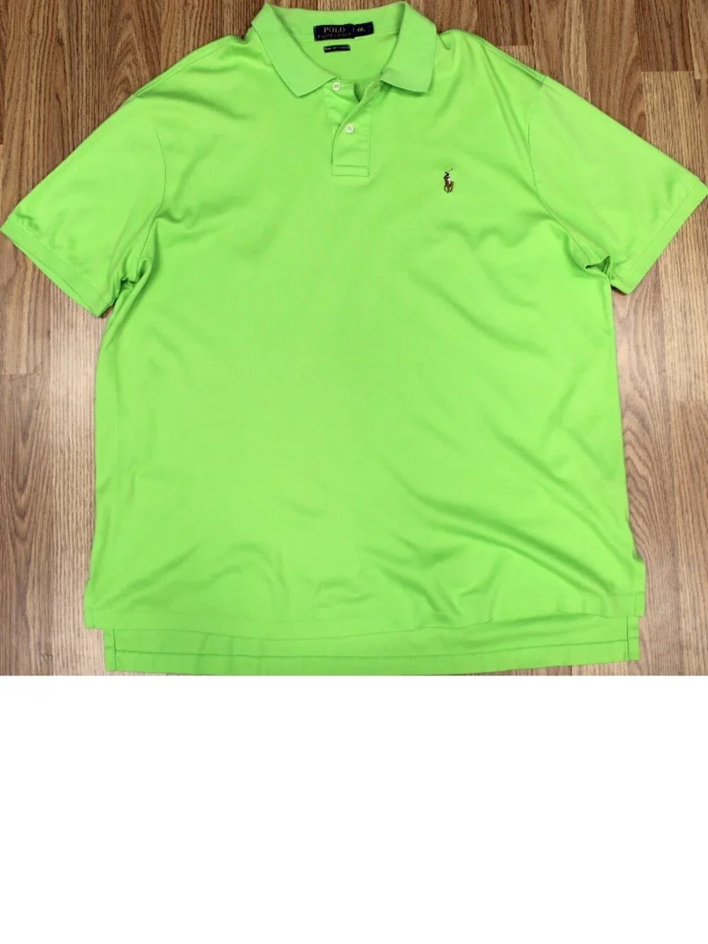 POLO RALPH LAUREN REGULAR FIT 100% COTTON SHIRT LIME GREEN Sz 2X-LARGE, XXL